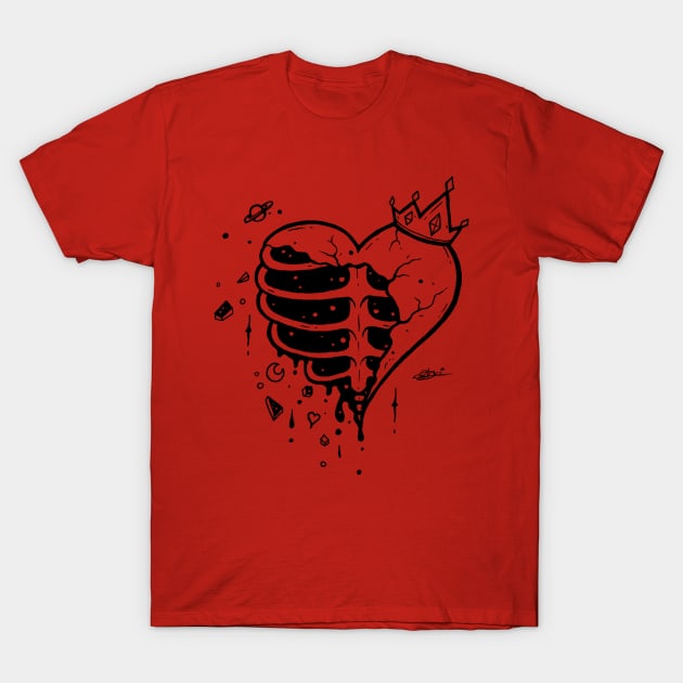 Heart Of bones T-Shirt by MrDarkArts